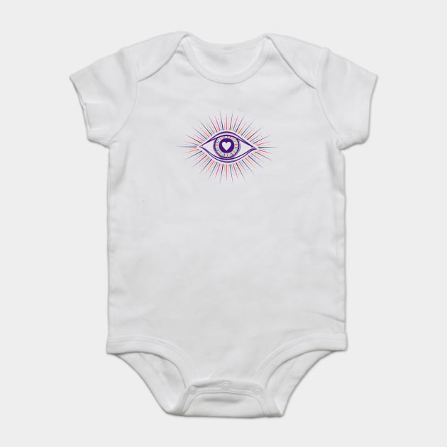 All seeing eye symbol Baby Bodysuit by Razym